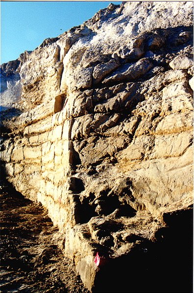 Early phase of corner excavation.