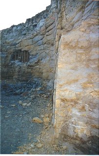 Middle phase of corner excavation.